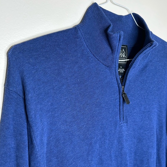 NWT New Jos. A. Bank Men’s XL Traveler 100% Pima Cotton Quarter Zip Sweater - Picture 3 of 8